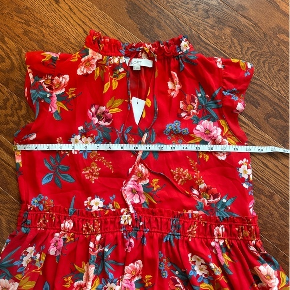 Loft dress new with tags! Size small women’s. Red with fun floral print. - Picture 4 of 10